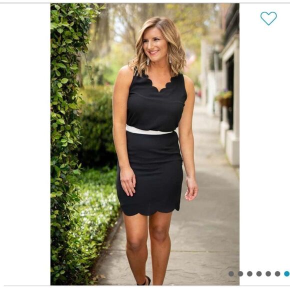 NWT Gibson Daphne Scallop Hem Skirt - Picture 1 of 8